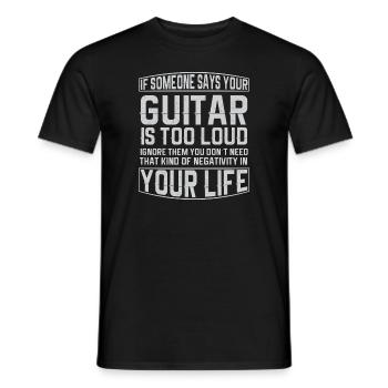 Gitarre Musik Gitarisst Gitarren Spruch - Männer T-Shirt - Schwarz - Vorne - AI Model Male 178 light (178cm)