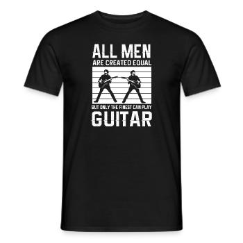 Gitarre Musik Gitarisst Gitarren Spruch - Männer T-Shirt - Schwarz - Vorne - AI Model Male 178 light (178cm)