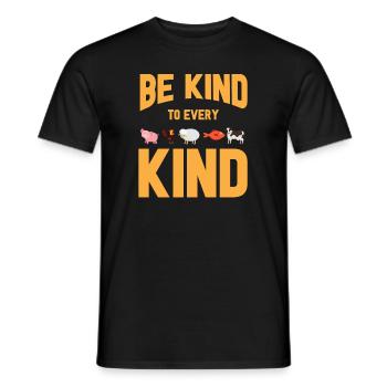 Vegan Fleischlos Tierlieb & Veganer - Männer T-Shirt - Schwarz - Vorne - AI Model Male 178 light (178cm)