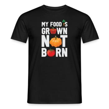 Vegan Fleischlos Tierlieb & Veganer - Männer T-Shirt - Schwarz - Vorne - AI Model Male 178 light (178cm)