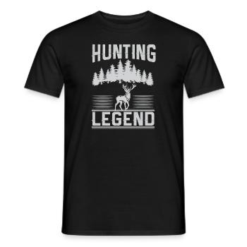 Jagen Jagdspruch & Jäger Geschenkidee - Männer T-Shirt - Schwarz - Vorne - AI Model Male 178 light (178cm)