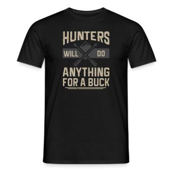 Jagen Jagdspruch & Jäger Geschenkidee - Männer T-Shirt - Schwarz - Vorne - AI Model Male 178 light (178cm)