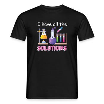 Chemie Lehrer Wissenschaftler Chemieker - Männer T-Shirt - Schwarz - Vorne - AI Model Male 178 light (178cm)