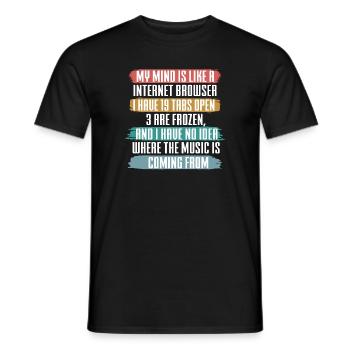 Lustiger Informatiker Spruch, Informatik - Männer T-Shirt - Schwarz - Vorne - AI Model Male 178 light (178cm)