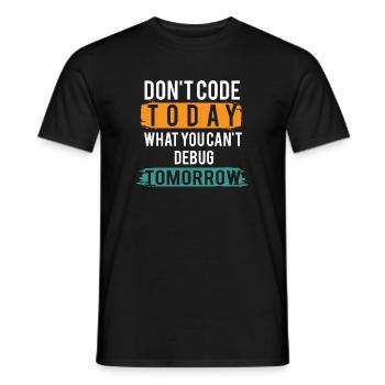 Lustiger Informatiker Spruch, Informatik - Männer T-Shirt - Schwarz - Vorne - AI Model Male 178 light (178cm)