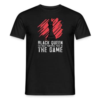 Lusitger Schachspieler Spruch I Schach - Männer T-Shirt - Schwarz - Vorne - AI Model Male 178 light (178cm)