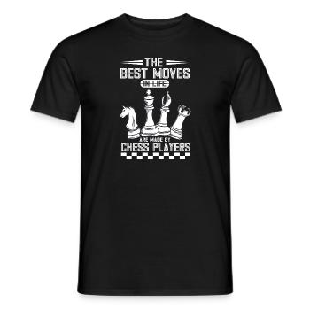 Lusitger Schachspieler Spruch I Schach - Männer T-Shirt - Schwarz - Vorne - AI Model Male 178 light (178cm)