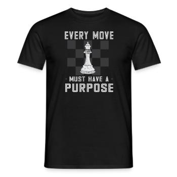 Lusitger Schachspieler Spruch I Schach - Männer T-Shirt - Schwarz - Vorne - AI Model Male 178 light (178cm)