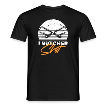 Metzger Fleischer Sprücher I Metzgerei - Männer T-Shirt - Schwarz - Vorne - AI Model Male 178 light (178cm)