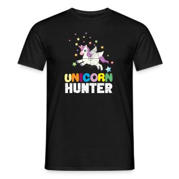 Lustiger Einhorn Spruch I Einhörner - Männer T-Shirt - Schwarz - Vorne - AI Model Male 178 light (178cm)