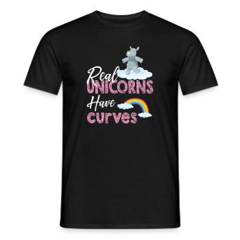 Lustiger Einhorn Spruch I Einhörner - Männer T-Shirt - Schwarz - Vorne - AI Model Male 178 light (178cm)