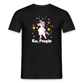 Lustiger Einhorn Spruch I Einhörner - Männer T-Shirt - Schwarz - Vorne - AI Model Male 178 light (178cm)