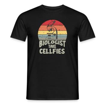 Biologie Lehrer Motiv Naturwissenschaft - Männer T-Shirt - Schwarz - Vorne - AI Model Male 178 light (178cm)