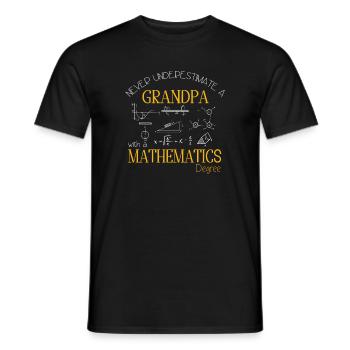 Lustiger Mathe Lehrer Spruch Mathematik - Männer T-Shirt - Schwarz - Vorne - AI Model Male 178 light (178cm)