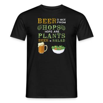 Feiern Bier Party Spruch I Biertrinken - Männer T-Shirt - Schwarz - Vorne - AI Model Male 178 light (178cm)