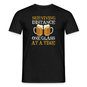 Feiern Bier Party Spruch I Biertrinken - Männer T-Shirt - Schwarz - Vorne - AI Model Male 178 light (178cm)