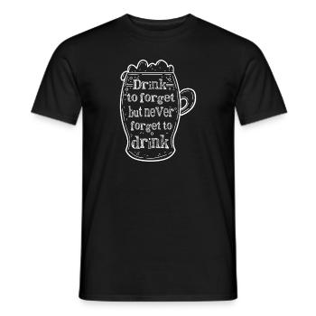 Feiern Bier Party Spruch I Biertrinken - Männer T-Shirt - Schwarz - Vorne - AI Model Male 178 light (178cm)