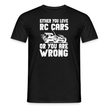 RC Auto Hobby Spruch Ferngestuertes Auto - Männer T-Shirt - Schwarz - Vorne - AI Model Male 178 light (178cm)