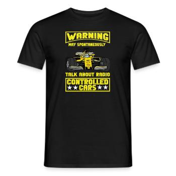 RC Auto Hobby Spruch Ferngestuertes Auto - Männer T-Shirt - Schwarz - Vorne - AI Model Male 178 light (178cm)