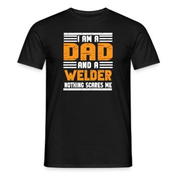 Schweißen Schweißer Spruch Schlosser - Männer T-Shirt - Schwarz - Vorne - AI Model Male 178 light (178cm)