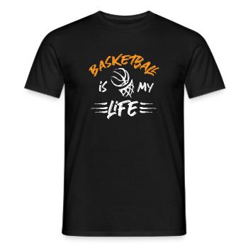 Basketball Spruch Motiv I Basketballer - Männer T-Shirt - Schwarz - Vorne - AI Model Male 178 light (178cm)