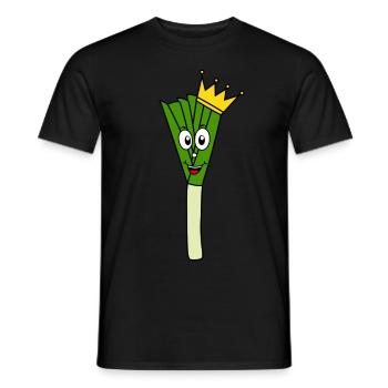 Altesse poireaux - T-shirt homme - noir - Devant - AI Model Male 178 light (178cm)