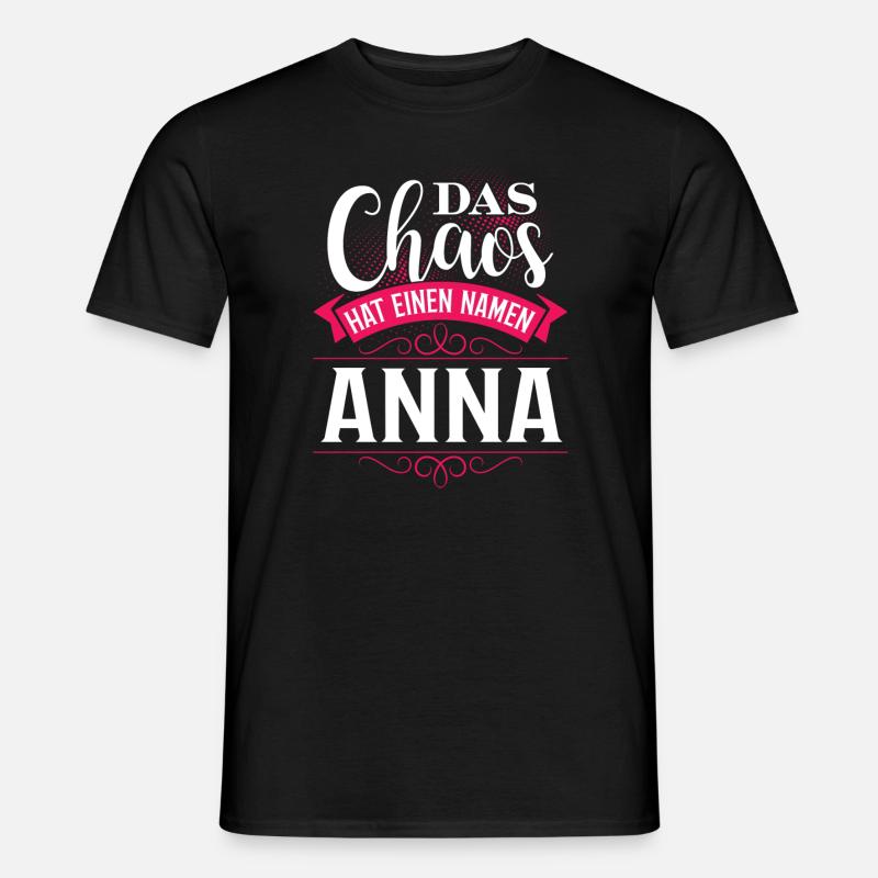 ANNA - Chaos - Männer T-Shirt - Schwarz