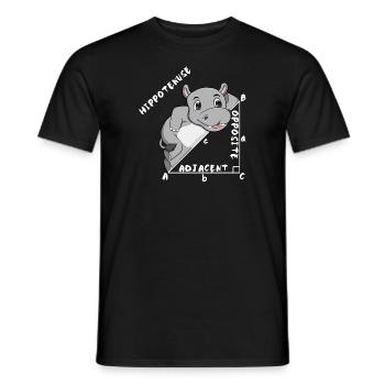 Hippotenuse Cool Fun Shirt Pythagoras Mathe Lovers - Männer T-Shirt - Schwarz - Vorne - AI Model Male 178 light (178cm)