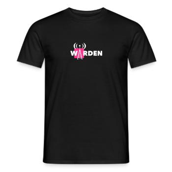 WARDEN Brand Pink - Men's T-Shirt - black - Front - AI Model Male 178 light (178cm)