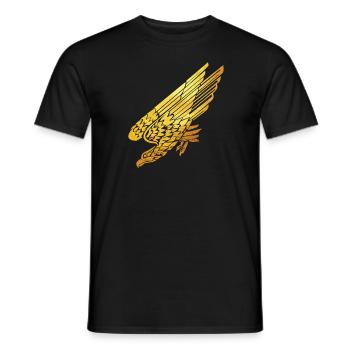 Fallschirmjäger Veteran Bundeswehr TShirt - Männer T-Shirt - Schwarz - Vorne - AI Model Male 178 light (178cm)