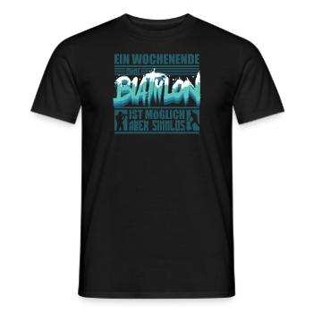 Maillot de biathlon, articles de sport d'hiver - T-shirt homme - noir - Devant - AI Model Male 178 light (178cm)