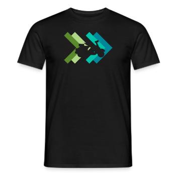 Moped - Männer T-Shirt - Schwarz - Vorne - AI Model Male 178 light (178cm)