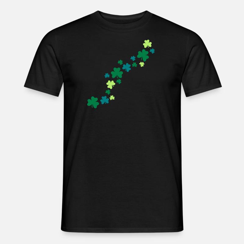 Shamrocks - Männer T-Shirt - Schwarz