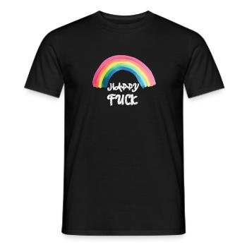 merde heureuse - T-shirt homme - noir - Devant - AI Model Male 178 light (178cm)