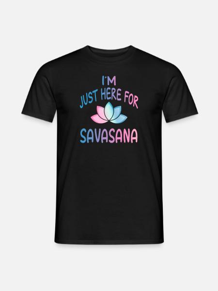 Yoga savasana - Men's T-Shirt - black