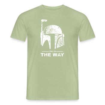 This is the Way - T-shirt homme - vert sauge - Devant - AI Model Male 178 light (178cm)