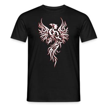 Phönix Tribal Muster Tattoo Kunst - Männer T-Shirt - Schwarz - Vorne - AI Model Male 178 light (178cm)