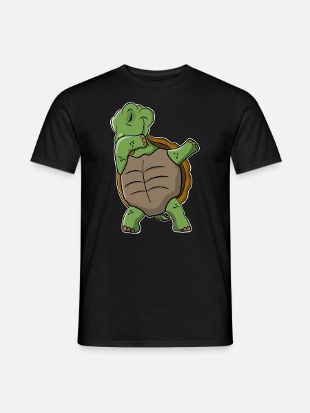 Dabbing Turtle - Men's T-Shirt - black