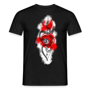 Shake - Men's T-Shirt - black - Front - AI Model Male 178 light (178cm)