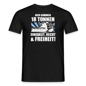 Mähdrescher Demo Outfit für Bauern - Männer T-Shirt - Schwarz - Vorne - AI Model Male 178 light (178cm)