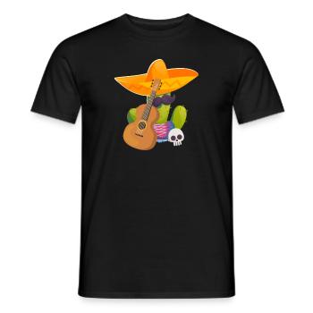 Cactus - T-shirt homme - noir - Devant - AI Model Male 178 light (178cm)