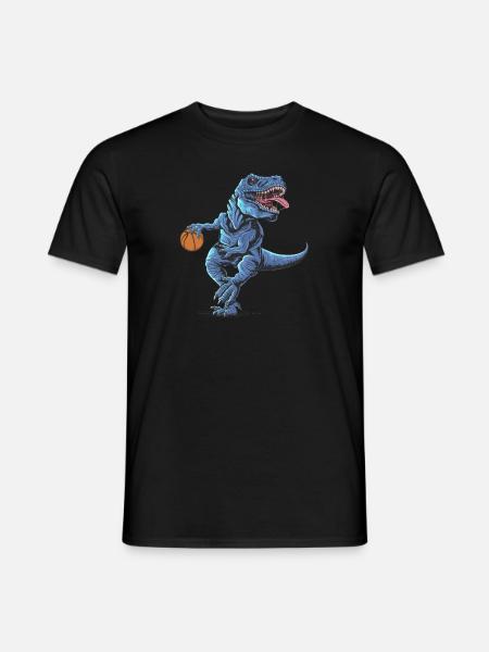 Basketball t-rex - Men's T-Shirt - black