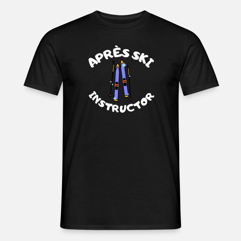 Après Ski Instructor - Männer T-Shirt - Schwarz
