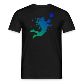 Volleyball féminin Volleyball Volleyball - T-shirt homme - noir - Devant - AI Model Male 178 light (178cm)