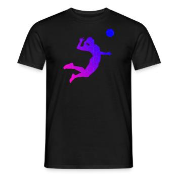 Voleibol Voleibol Femenino Voleibol - Camiseta hombre - negro - delante - AI Model Male 178 light (178cm)