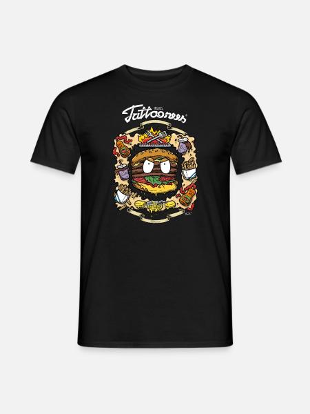 burger love - Männer T-Shirt - Schwarz