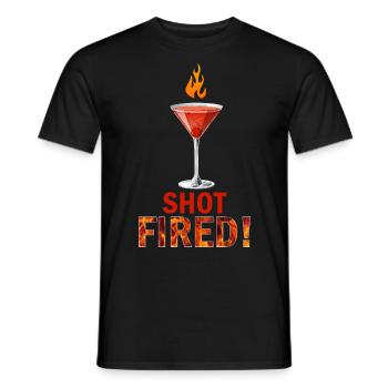 Vintage Drinks Glass Cokktails Drinking Lovers - Men's T-Shirt - black - Front - AI Model Male 178 light (178cm)