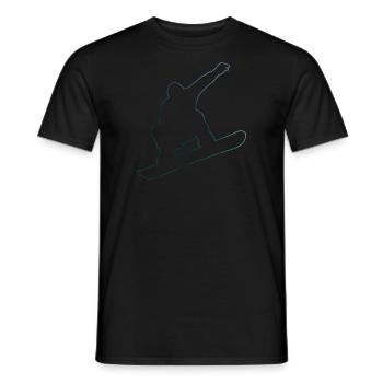 Snowboarder Snowboard Wintersport Snowboarding - Männer T-Shirt - Schwarz - Vorne - AI Model Male 178 light (178cm)