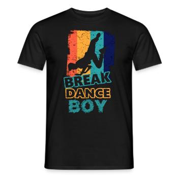 Breakdance Jeunes Breakdancers Danse - T-shirt homme - noir - Devant - AI Model Male 178 light (178cm)