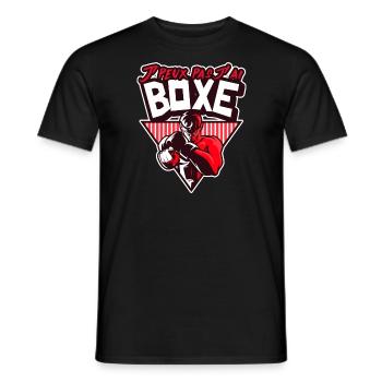 Je peux pas j'ai boxe. J'peux pas j'ai boxe. - T-shirt homme - noir - Devant - AI Model Male 178 light (178cm)